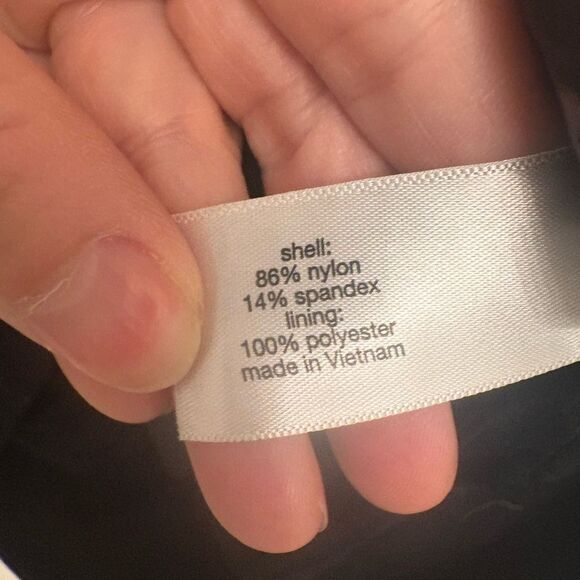 Lane Bryant Black Zip Front Bomber Jacket 20 | Plus Size Athleisure Active Top - Picture 7 of 10